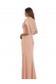 Purchase Cap Sleeves Long Chiffon Prom Dress with Low V-Back UK