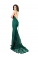 Purchase Black Tie Sleek Fishtail Shaped Long Lace Prom Dress UK