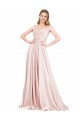 Purchase A-Line Off the Shoulder Sweetheart Satin Prom Dress UK