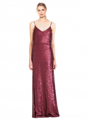 Purchase High Neck Halter Long Slim Sequin Prom Dress with V-Neck and Blouson Bodice UK