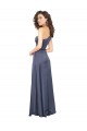 Purchase Draped Silky Satin Prom Dress with Tied Waist UK