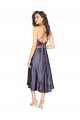 Purchase Midi Length Silky Satin Cocktail Prom Dress / Homecoming Dress with Open Tied Back UK