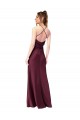 Purchase Cowl Back V-Neck Silky Satin Prom Dress UK