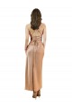 Purchase Cowl Neck Silky Satin Midi Length Cocktail Prom Dress / Homecoming Dress Low Back UK