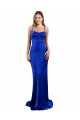 Purchase Open Back Cowl Neck Long Silky Satin Prom Dress UK