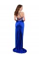 Purchase Open Back Cowl Neck Long Silky Satin Prom Dress UK