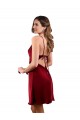 Purchase Midi Length Cowl Neck Silky Satin Short Cocktail Prom Dress / Homecoming Dress UK