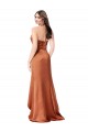 Purchase Faux-Wrap Skirt Silky Satin Prom Dress UK