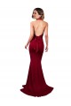 Purchase Halter Mermaid Plunge V-Neckline Open Back Bow Tie Spandex Prom Dress UK