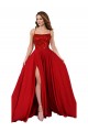 Purchase Lace Over Bodice Long Spandex Prom Dress with Slit UK