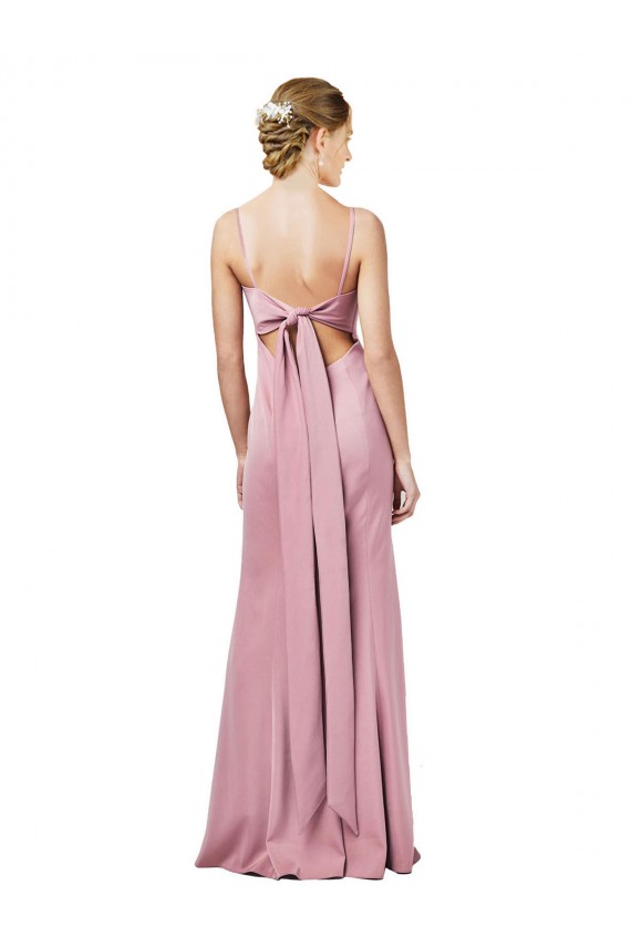 Purchase Fit and Flare Slim Crepe Prom Dress with Cutout Back UK