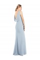 Purchase Draped Backless Crepe Prom Dress with Pockets UK