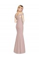 Purchase Off the Shoulder Criss Cross Back Trumpet Prom Dress UK