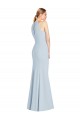 Purchase Full Length Sleeveless Halter Prom Dress with Keyhole Back UK