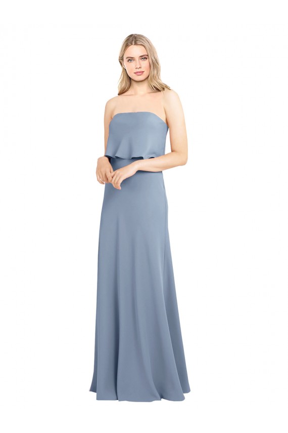 Purchase High Neck Sheath Sleeveless Stretch Crepe Prom Dress UK