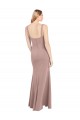 Purchase Square Neck Fit and Flare Long Stretch Crepe Prom Dress with Side Slit UK