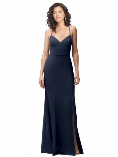 Purchase Sweetheart Fit and Flare Stretch Crepe Prom Dress with Side Slit and Strappy Back UK