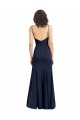 Purchase Fit and Flare Scoop Neck Long Sleeveless Stretch Crepe Prom Dress UK