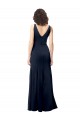 Purchase Classic V-Neck Long Stretch Crepe Prom Dress with V-Back UK