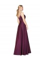 Purchase High Neck Spaghetti Straps Long V-Back Crepe Prom Dress UK