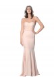 Purchase Full Length Sweetheart Crepe Prom Dress with Tulle Overlay UK