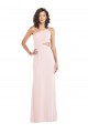 Purchase Flirty One Shoulder Midriff Cutout Maxi Crepe Prom Dress UK