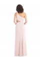 Purchase Flirty One Shoulder Midriff Cutout Maxi Crepe Prom Dress UK