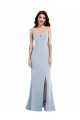 Purchase Flattering Trumpet Maxi Crepe Prom Dress with Front Slit UK