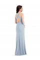 Purchase Criss Cross Cutout Back Maxi Prom Dress with Front Slit UK