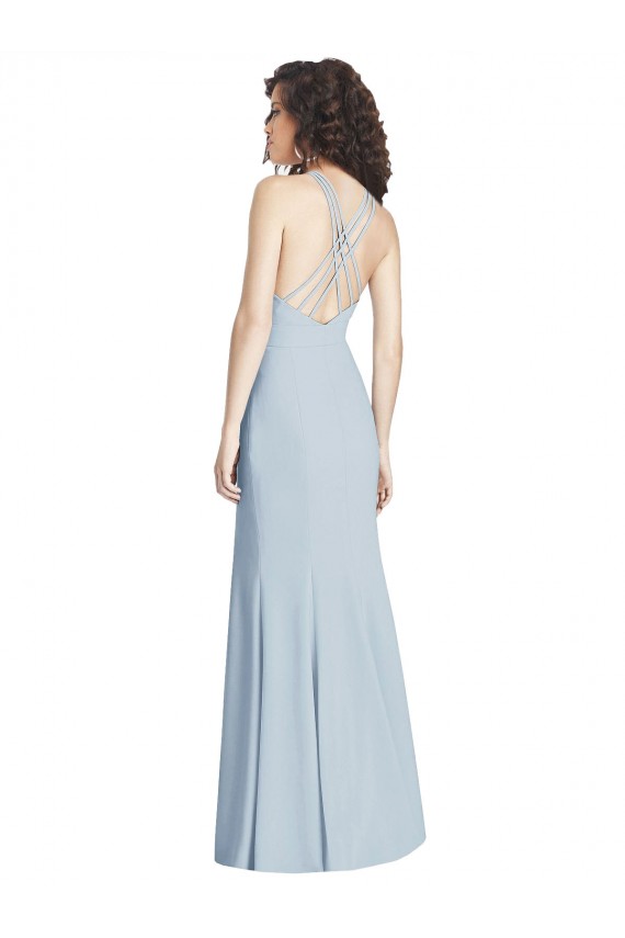 Purchase Criss Cross Open Back Trumpet Prom Dress UK