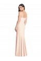 Purchase Seamed Bodice Crepe Trumpet Prom Dress with Front Slit UK