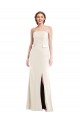 Purchase Long Strapless Tuxedo Maxi Prom Dress with Front Slit & Pockets UK