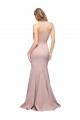 Purchase Long Sweetheart Crepe Prom Dress with High Neck Illusion Tulle Details UK