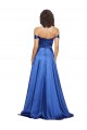 Purchase Ball Gown Off the Shoulder Sweetheart Stretch Satin Prom Dress UK