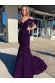 Purchase Cold Shoulder Sleeveless Long Court Train Velvet Sequin Prom Dress UK