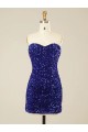 Purchase Short Sweetheart Velvet Sequin Prom Dress UK