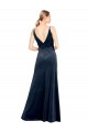 Purchase V-Back Long Velvet Prom Dress with Notched V-Neck and Spaghetti Straps UK