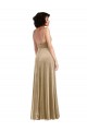 Purchase Square Neck Velvet Maxi Prom Dress with Front Slit & Pockets UK