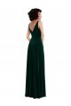 Purchase Floor Length Velvet Maxi Prom Dress with Shirred Bodice and Front Slit UK