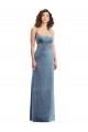 Purchase Spaghetti Strap Long Full Length Velvet Maxi Prom Dress UK